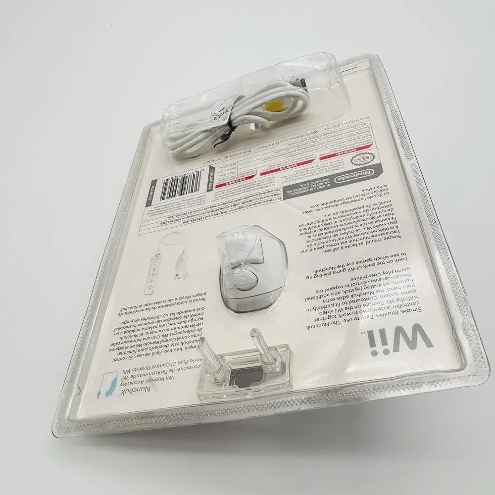Official Nintendo Wii OEM Nunchuck Controller, NEW Factory Sealed